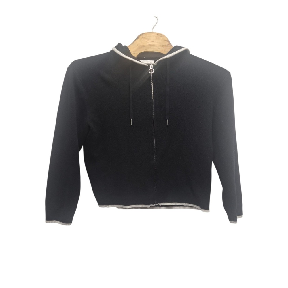 Savage X Fenty Women's Essential Fleece Pullover Hoodie AP2 Black Caviar M - Picture 3 of 6